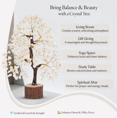 Miniatura 6 de YATSKIA Árbol de amatista - Árbol de cristal - Decoración de cristales de Feng Shui - Decoración púrpura - Cristales espirituales - Meditación
