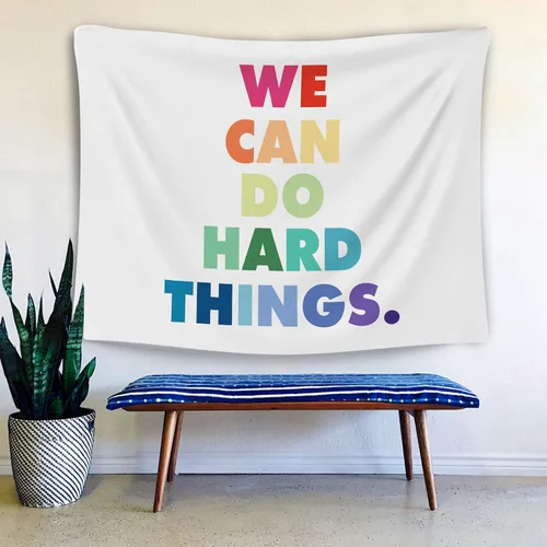 Miniatura 4 de OGILRE Tapiz para aula, con citas motivacionales inspiradoras, con citas inspiradoras, con citas inspiradoras, arte de pared para el hogar