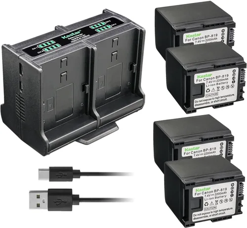 Miniatura 9 de Kastar Cargador de batería cuádruple compatible con Canon VIXIA HF G20 HFG20, VIXIA HF G30 HFG30, VIXIA HF M30 HFM30, VIXIA HF M31 HFM31, VIXIA HF