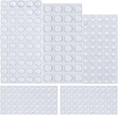 Miniatura 8 de AUSTOR Almohadillas adhesivas de goma para parachoques, almohadillas autoadhesivas para muebles, para puertas, armarios, cajones (negro)