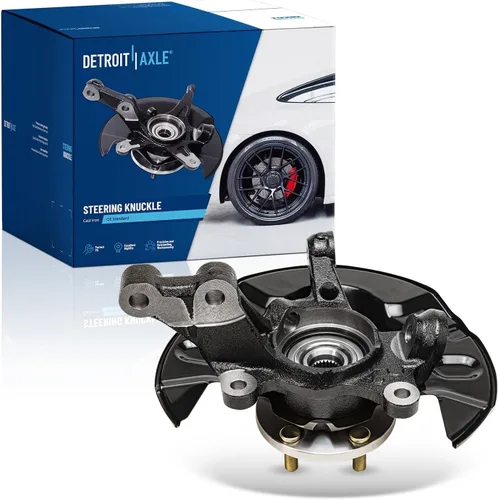 Miniatura 40 de Detroit Axle - Kit de nudillos traseros izquierdo FWD para Hyundai Santa Fe 2007-2009 Veracruz 2007-2012, reemplazo del conjunto de cojinete
