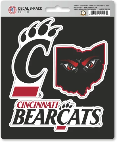 Miniatura 11 de FANMATS NCAA Unisex NCAA 3 Piece Decal Set