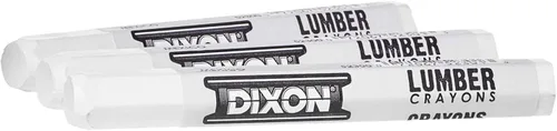Miniatura 2 de Dixon - 464-52300 Ceras de marcaje para madera industrial, 4.5" x 1/2" Hex, blanco, 12 unidades (Paquete de 1) (52300)