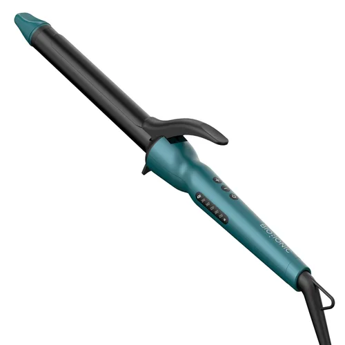 Bio Ionic Rizador de Cilindro Largo, Rizador de Pelo con Tecnología de Calor Húmedo y NanoIónico MX, Varita Rizador Versátil Teal Tides Edición