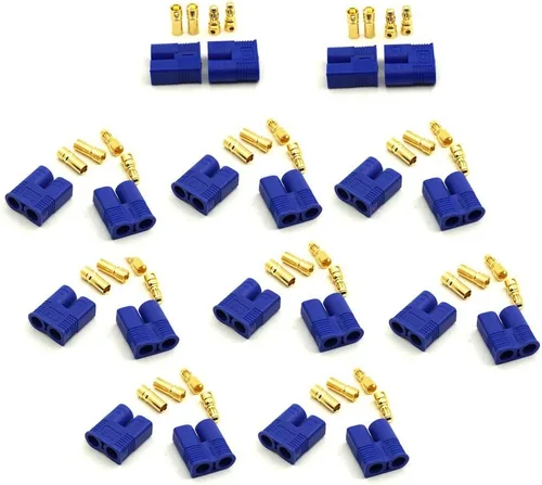 Miniatura 2 de 10 pares de conectores de batería EC3, enchufe banana de 0.138 in hembra macho bala conector RC ESC LIPO batería motor eléctrico avión Quadcopter