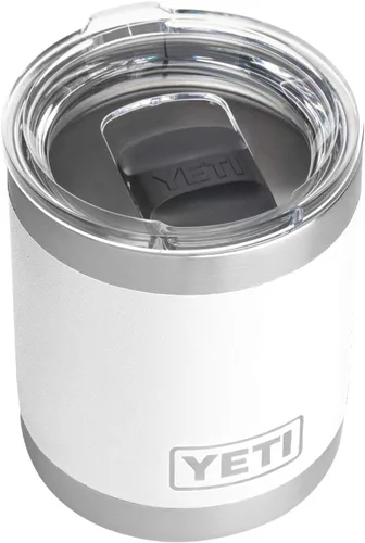 Miniatura 23 de Yeti Rambler Vaso corto de 10 onzas con aislamiento térmico al vacío, de acero inoxidable, con tapa MagSlider Rosa arenisca.