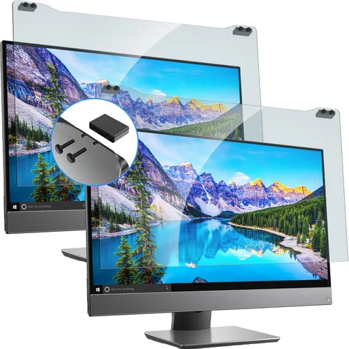 Miniatura 8 de ZYY Diagonal - Protector de pantalla anti luz azul de 27 pulgadas para monitor (ancho 24 1/8 pulgadas x alto 14 pulgadas), filtro de bloqueo UV