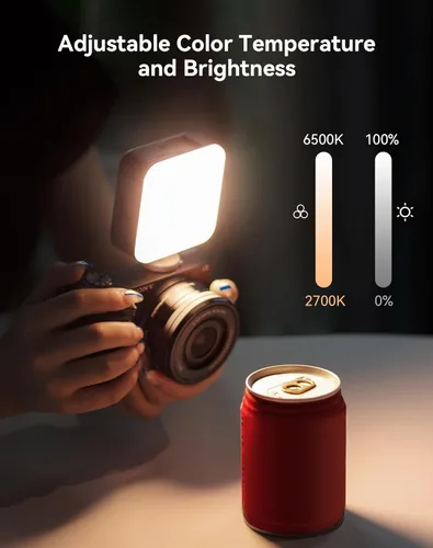 Miniatura 3 de SmallRig P96 Luz de Vídeo LED, Luces de Cámara Portátiles, 96 Perlas LED para Iluminación de Vídeos Fotográficos, Recargable 2200mAh CRI 95+
