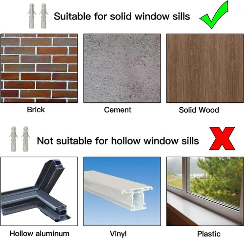 Miniatura 7 de Soporte de aire acondicionado de ventana de doble brazo, resistente de 200 libras, para unidades de 5000-22000 BTU, unidades de montaje universal