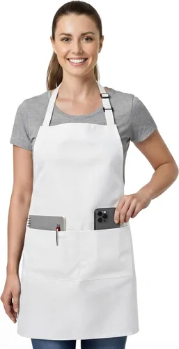 Miniatura 8 de Utopia Kitchen 1 Pack Bib Apron, Adjustable Cooking Apron with 2 Pockets, Water Resistant, Chef Kitchen Apron for Women Men
