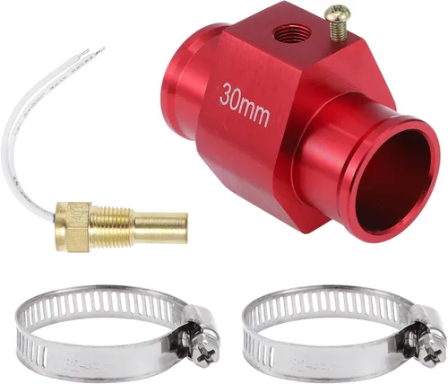 Miniatura 11 de Kit de sensor universal de temperatura de agua de 12 V/24 V, adaptador rojo de 1/8 "NPT 1.02" 180'F encendido - 165'F apagado para radiador