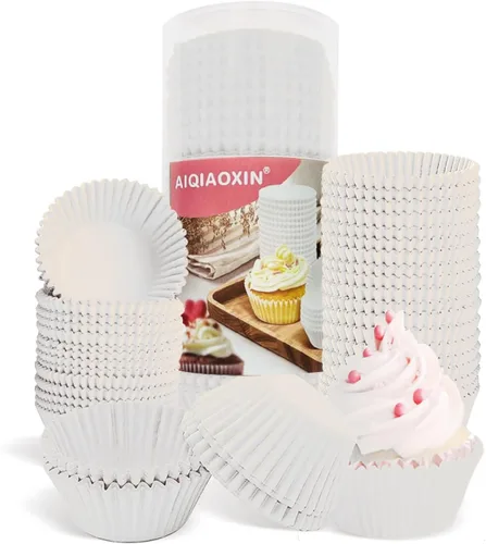 Miniatura 8 de Bake Choice - 500 forros naturales estándar para cupcakes para hornear, envoltorios de cupcakes de grado alimenticio, antiadherentes, a prueba