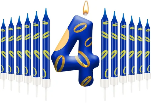 Miniatura 13 de 13 piezas de velas temáticas de coches de carreras para cumpleaños en negro y blanco con número de carrera 1 a cuadros, velas para tarta de coche