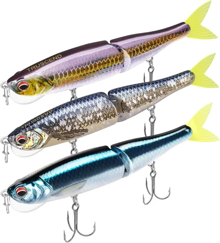 Miniatura 15 de TRUSCEND Swimmax - Señuelos de pesca realistas para agua salada y agua dulce, para trucha lucioperca, lucio, salmón azul, cebo, pesca de lubina