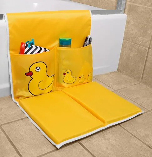Miniatura 4 de Handy Laundry Almohadilla para rodillas de baño para bebé: la alfombrilla de baño tiene almohadillas gruesas para mayor comodidad y dos bolsillos