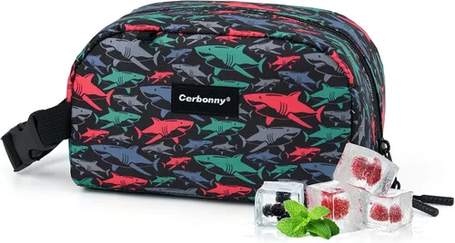 Miniatura 26 de Bolsa de almuerzo enfriadora - Congelable y aislada para viajes, niños/adultos, apta para yogur Rosa