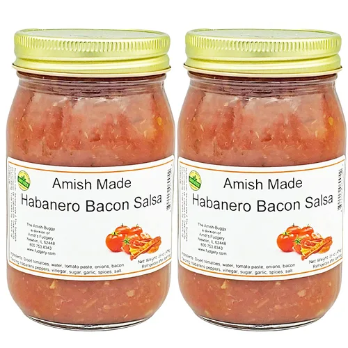 Miniatura 21 de Arndts Fudgery Amish Made Salsa Tarros de 2-16 onzas (manzana mediana)