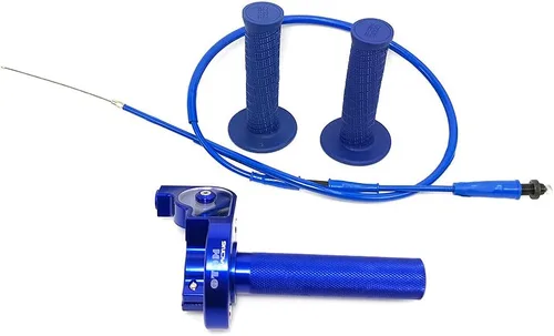 Miniatura 4 de 7/8 pulgadas 0.866 in acelerador Twist Grip CNC aluminio con cable de acelerador y agarre de manillar para 50cc 125cc 150cc 250cc Dirt Bike