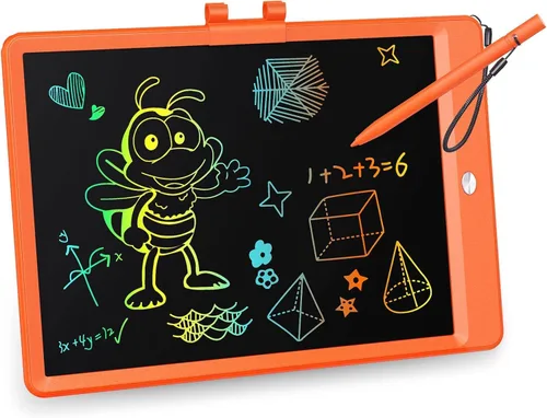 Miniatura 17 de KOKODI Tableta de escritura LCD, regalos para niños y niñas de 3 años, tablero de dibujo de 10 pulgadas, tablero de garabato colorido, tableta