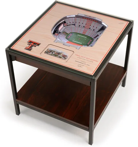 Miniatura 10 de YouTheFan NCAA - Mesa auxiliar iluminada StadiumView de 25 capas