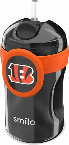 Miniatura 21 de Smilo Vaso con popote de Arizona Cardinals con licencia oficial de la NFL, para bebés y niños pequeños, con popote de silicona ponderado y capacidad