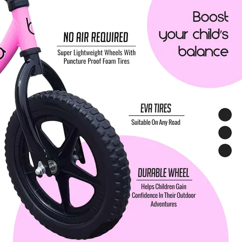 Miniatura 5 de Bicicleta de equilibrio Banana Bike - Bicicleta ligera para niños pequeños - Sin pedal con manillar y asiento ajustables - Bicicleta de Rosa