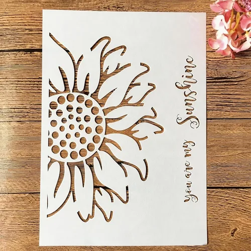Miniatura 8 de TIAMECH Plantilla de cámara 3D reutilizable A4 para pintar, plantilla de capas de cámara digital de mandala, arte de pared de bricolaje, muebles