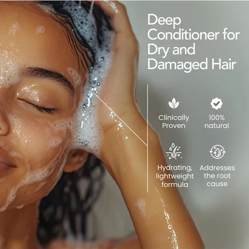 Miniatura 2 de Acondicionador para mujeres y hombres Acondicionador profundo ayurvédico para cabello seco y dañado Productos voluminizadores para el cabello