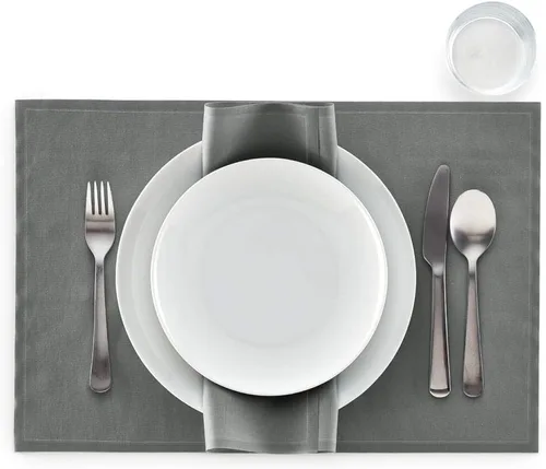 Miniatura 3 de MY DRAP Mantel individual (gris, paquete de 12)