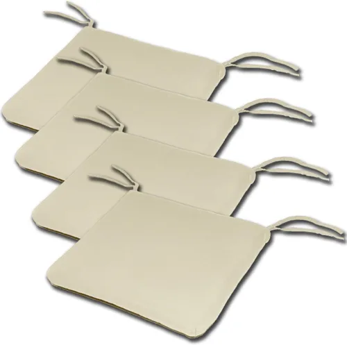 Miniatura 13 de Comfort Classics Sunbrella - Juego de 4 cojines de asiento estilo borde de cuchillo para interiores y exteriores, 20 pulgadas de ancho x 19 pulgadas