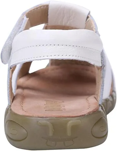 Miniatura 5 de DADAWEN - Sandalias deportivas de cuero para niños y niñas, puntera cerrada, para exteriores (para bebés, niños pequeños y grandes)