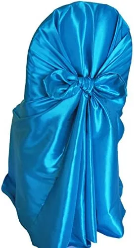Miniatura 12 de (2 fundas universales para sillas de tafetán/funda de silla con lazo para restaurante, boda, fiesta, banquete, eventos, color rojo manzana)