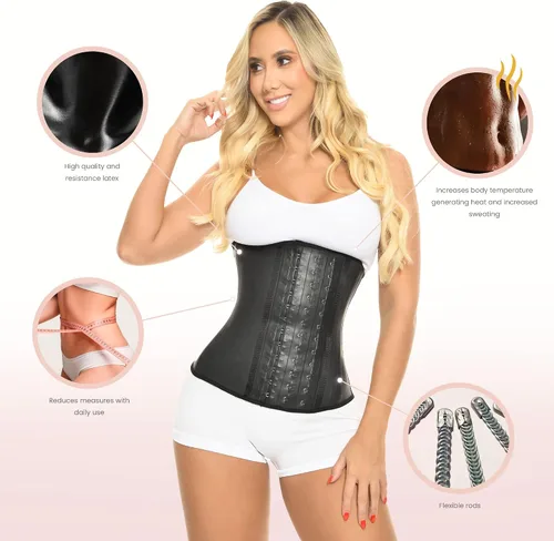 Miniatura 3 de BELLA MICHELL - Entrenador colombiano de cintura alta para mujer, faja moldeadora para control de abdomen, faja de cintura y moldeador de cuerpo