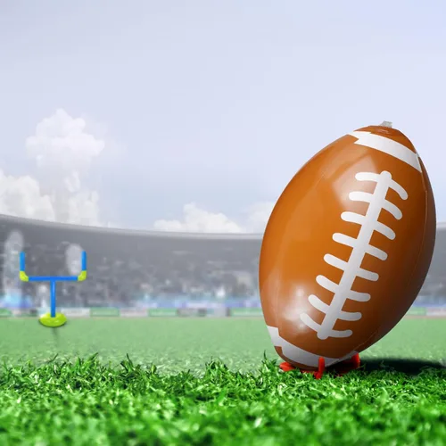 Miniatura 4 de Inflatable Jumbo Football Set Inflatable Football Goal with Beach Ball Target Goal Post Ball Accessories Outdoor Sport Summer Beach Pool Games for