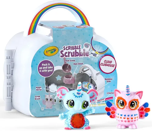 Miniatura 4 de Crayola Scribble Scrubbie Cloud Playset, juguete para niños, para regalo, edades: 3, 4, 5, 6