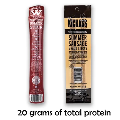 Miniatura 3 de Aperitivos altos en proteínas para adultos y niños - Paquete surtido de 8 piezas - 84 gramos de proteína - Sin gluten - Frutos secos, palitos