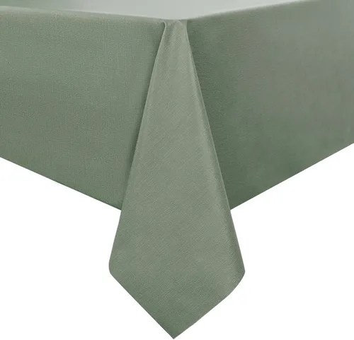 Miniatura 17 de Romanstile Mantel de PVC 100% impermeable, cuadrado, a prueba de derrames de aceite, resistente a las manchas, manteles de plástico fáciles de Beige