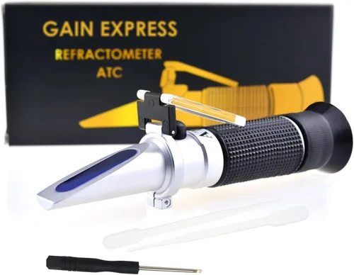 Miniatura 9 de 0-10% Brix Refractómetro con ATC Soluciones de contenido de azúcar de baja concentración Precisión 0.1% Líquido de corte de savia de arce CNC