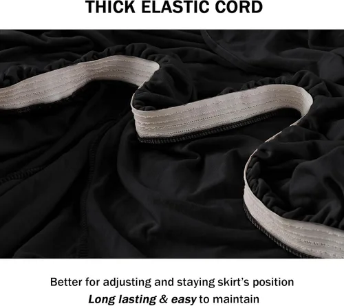 Miniatura 4 de NICEEC Funda para Sillón Súper Suave de 1 Pieza Negro Funda Elástica Universal de Spandex Fundas para Sofá para Sala de Estar Fácil Ajuste Lavable
