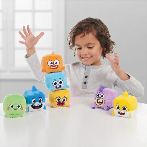 Miniatura 4 de Baby Shark's Big Show! Cubo de canción – Chucks Plushie con canción temática de Baby Shark – Bonitos animales de peluche para niños pequeños