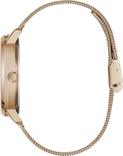Miniatura 2 de GUESS Reloj clásico con esfera de diamante de 1.575in, Oro