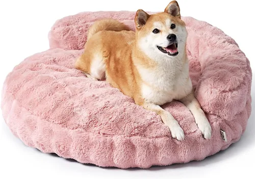 Miniatura 11 de EHEYCIGA Sofá cama suave para gatos de interior, cama extra pequeña esponjosa para perros con funda extraíble lavable, sofá para mascotas, Camello