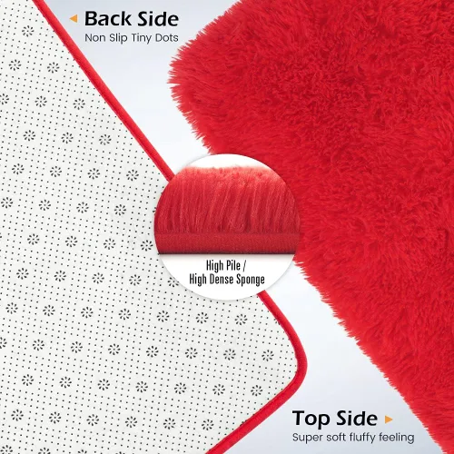Miniatura 5 de Amearea Alfombra Premium Suave y Esponjosa Moderna Shag, 8x10 Pies, Alfombras Difusas Shaggy para Dormitorio Sala de Estar Decoración de Apartamento