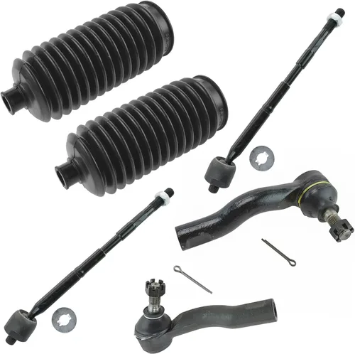 Miniatura 68 de TRQ Kit de dirección interior y exterior para lado del conductor y del pasajero delantero, con cremallera de dirección y fuelle de piñón compatible