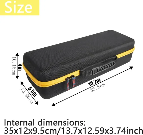 Miniatura 2 de khanka Reemplazo de estuche rígido para amoladora DEWALT 20V MAX* (DCG426B), solo funda