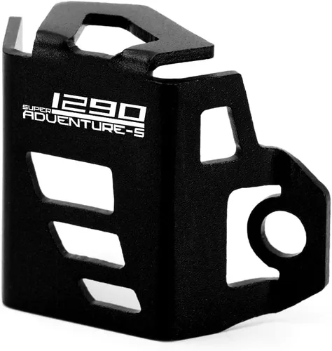 Miniatura 3 de Modeer Compatible con 1290 Super Adventure S 2016-2020 Motocicleta Depósito de Líquido de Frenos Traseros Protector de Cubierta Protección 1290 Negro