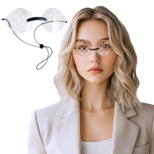 Protector de ojos transparente para después de la cirugía de cataratas, cómodo, evita el roce con correa elástica extendida, adecuado para todos,