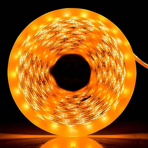 Miniatura 24 de Resistente al agua IP65, tira de luz LED flexible impermeable de 12 V, tiras de luz LED cortables de 16.4 pies, 300 unidades de cadena de Blanco