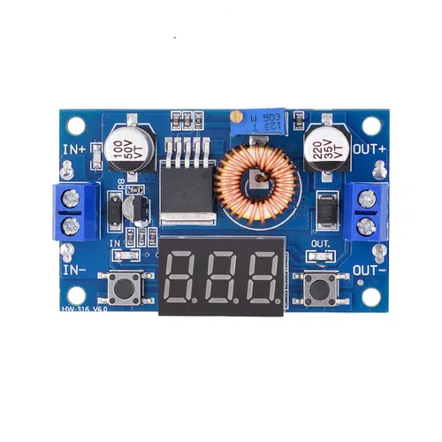 Miniatura 2 de [Paquete de 2] Convertidor DC-DC 5A Buck 4-38V a 1.25-36V Regulador de voltaje reductor Módulo de alta potencia con pantalla LED