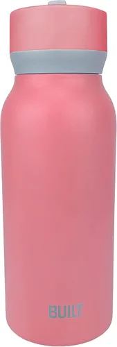 Miniatura 7 de Built Botella en cascada de 32oz con tapa de pajita de boca ancha y filtro rosa
